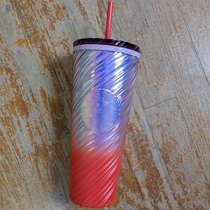 Starbucks Red and Iridescent Tumbler